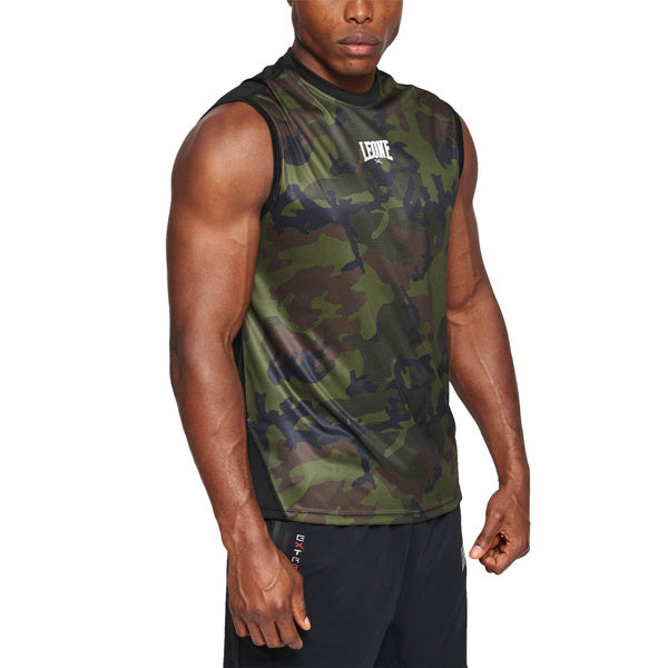 T-shirt bez rękawów CAMO marki Leone1947