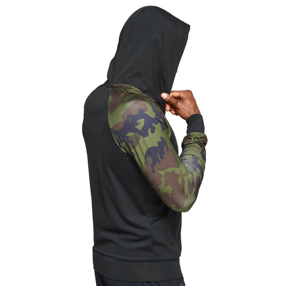 Sportowa bluza z kapturem camo green