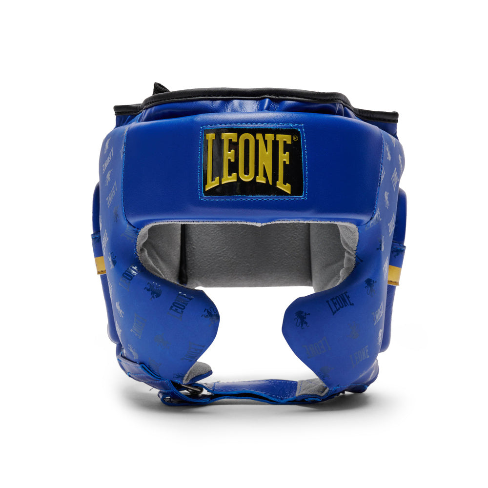 Kask bokserski niebieski treningowy model DNA