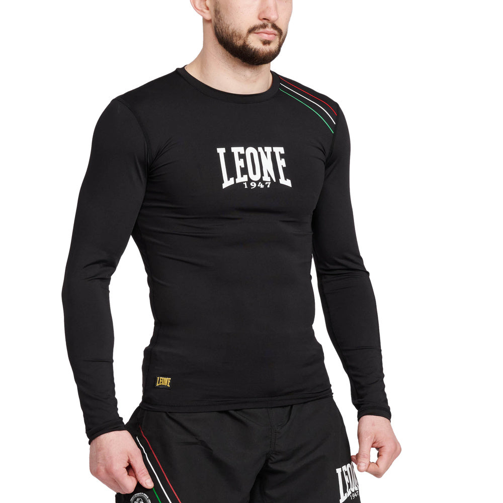 Kompresyjny T-shirt z długim rękawem FLAG marki Leone1947