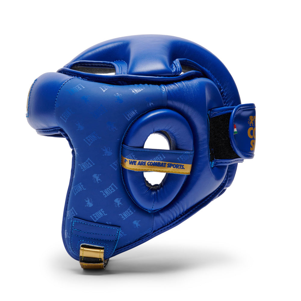 Kask model DNA, niebieski kask do sportów walki oraz boksu marki Leone1947