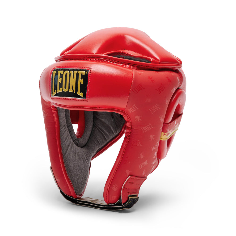 Czerwony kask model DNA marki Leone1947