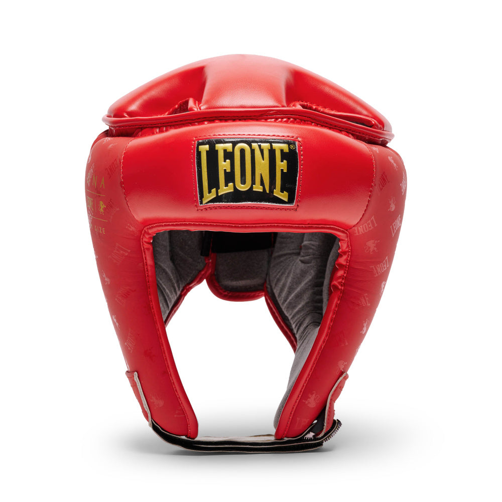 Czerwony kask model DNA marki Leone1947