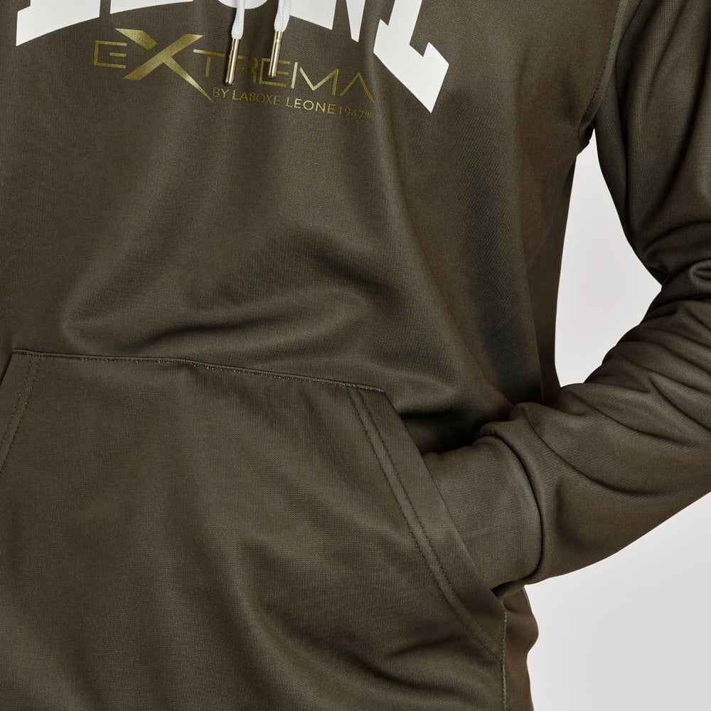 Bluza z kapturem LOGO zielona