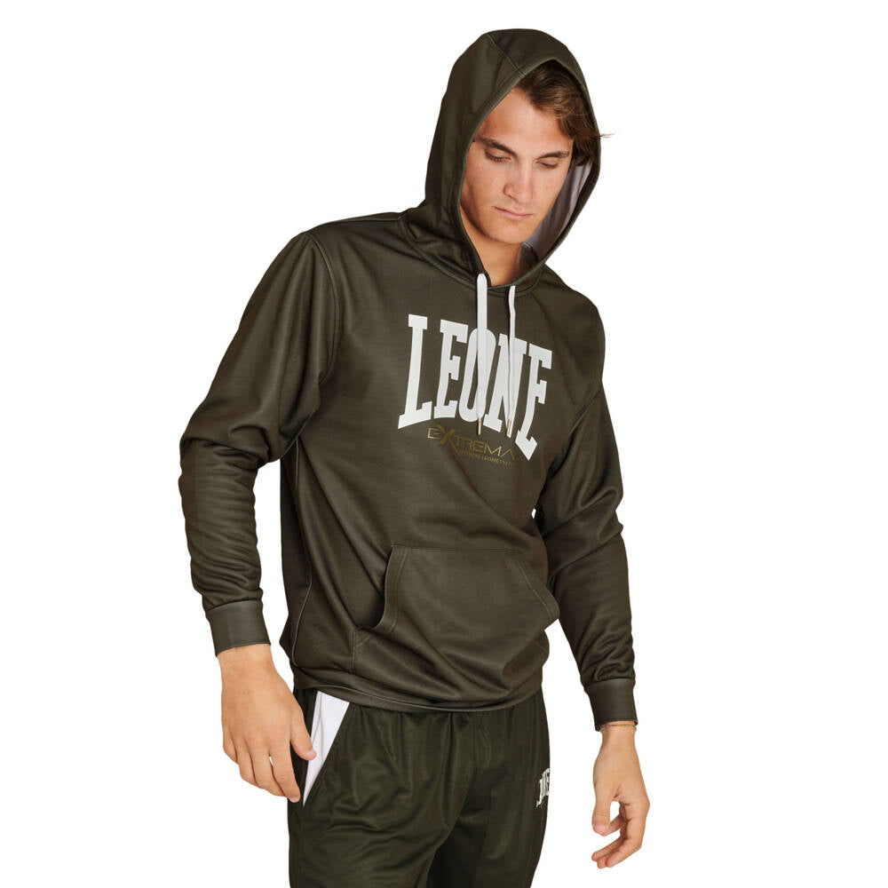 Bluza z kapturem LOGO zielona