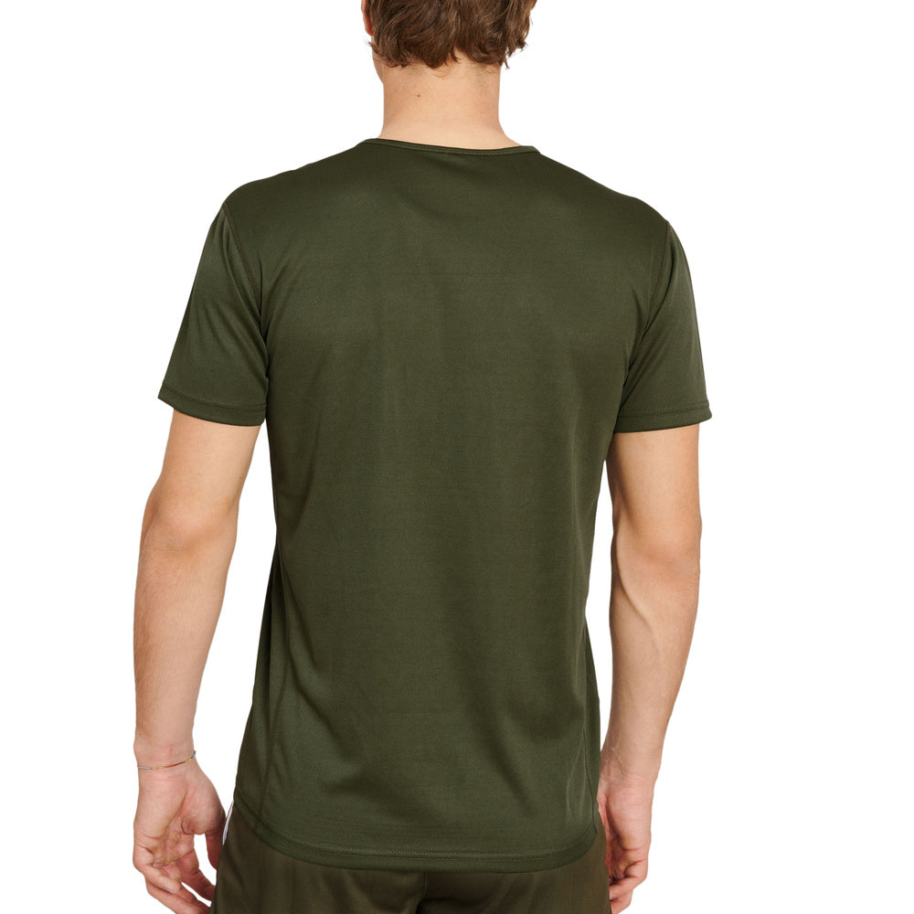 T-shirt w kolorze zielonym model LOGO marki Leone1947