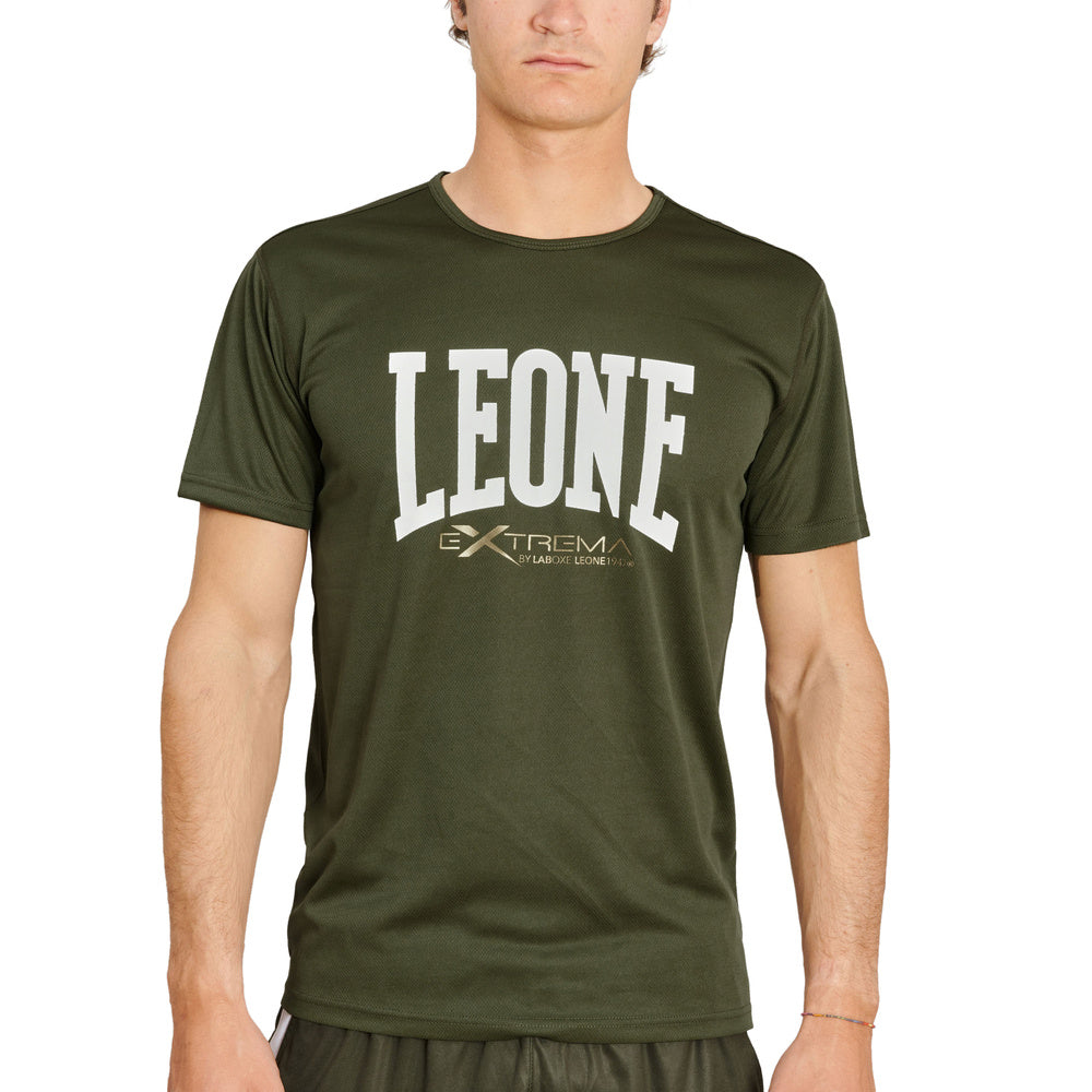 T-shirt w kolorze zielonym model LOGO marki Leone1947