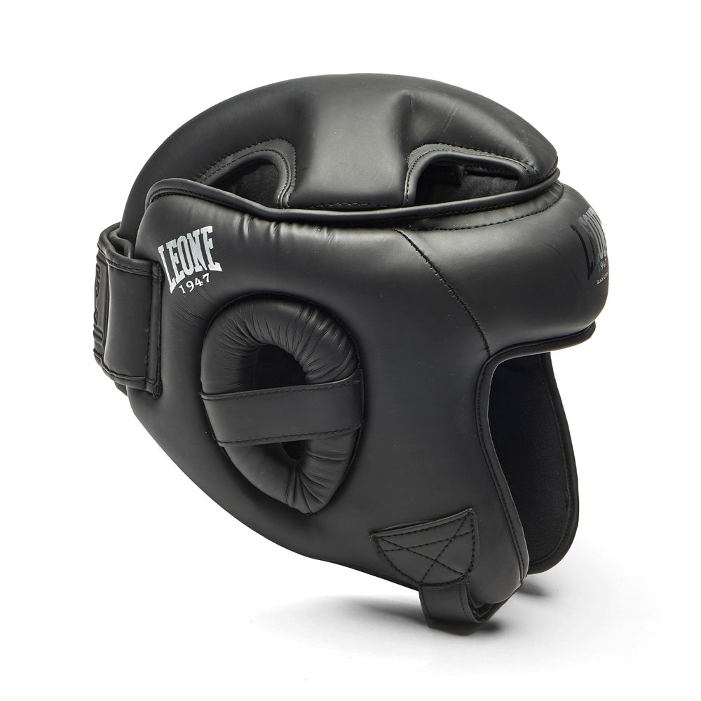 Czarny kask bokserski [CS431] BlackEdition z wypełnieniem  przeciwwstrząsowym