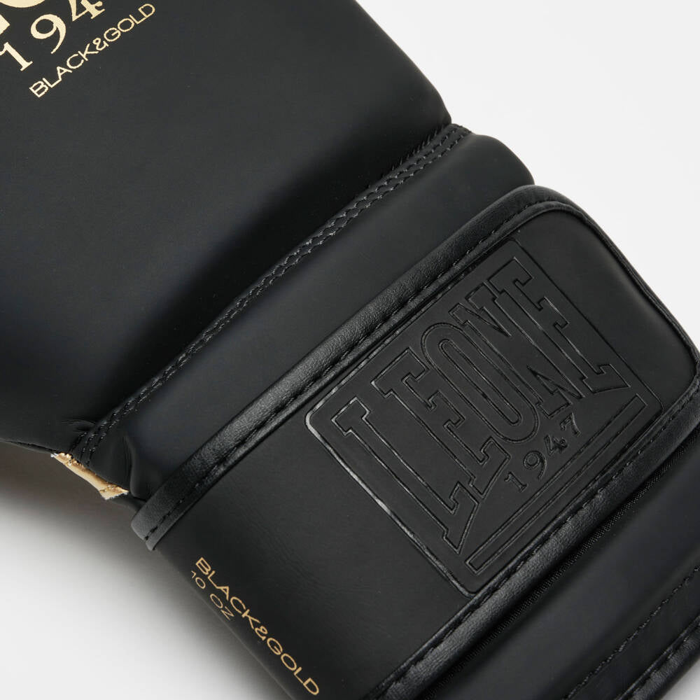 Rękawice bokserskie BLACK&GOLD czarne Leone1947
