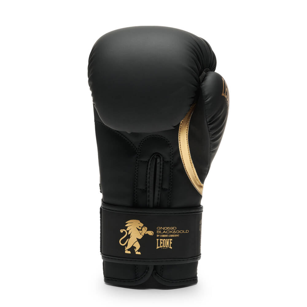 Rękawice bokserskie BLACK&GOLD czarne Leone1947